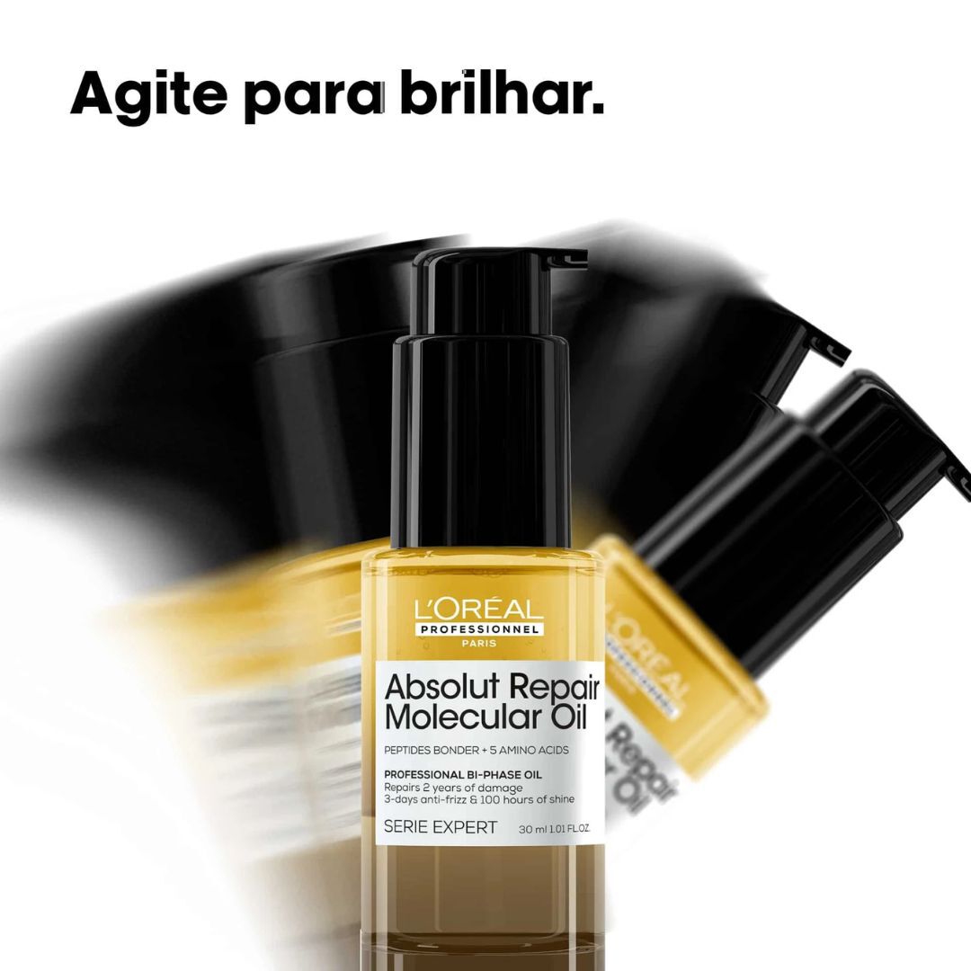 Óleo Bifásico - L'ORÉAL PROFESSIONNEL - Absolut Repair Molecular - Imagem 3