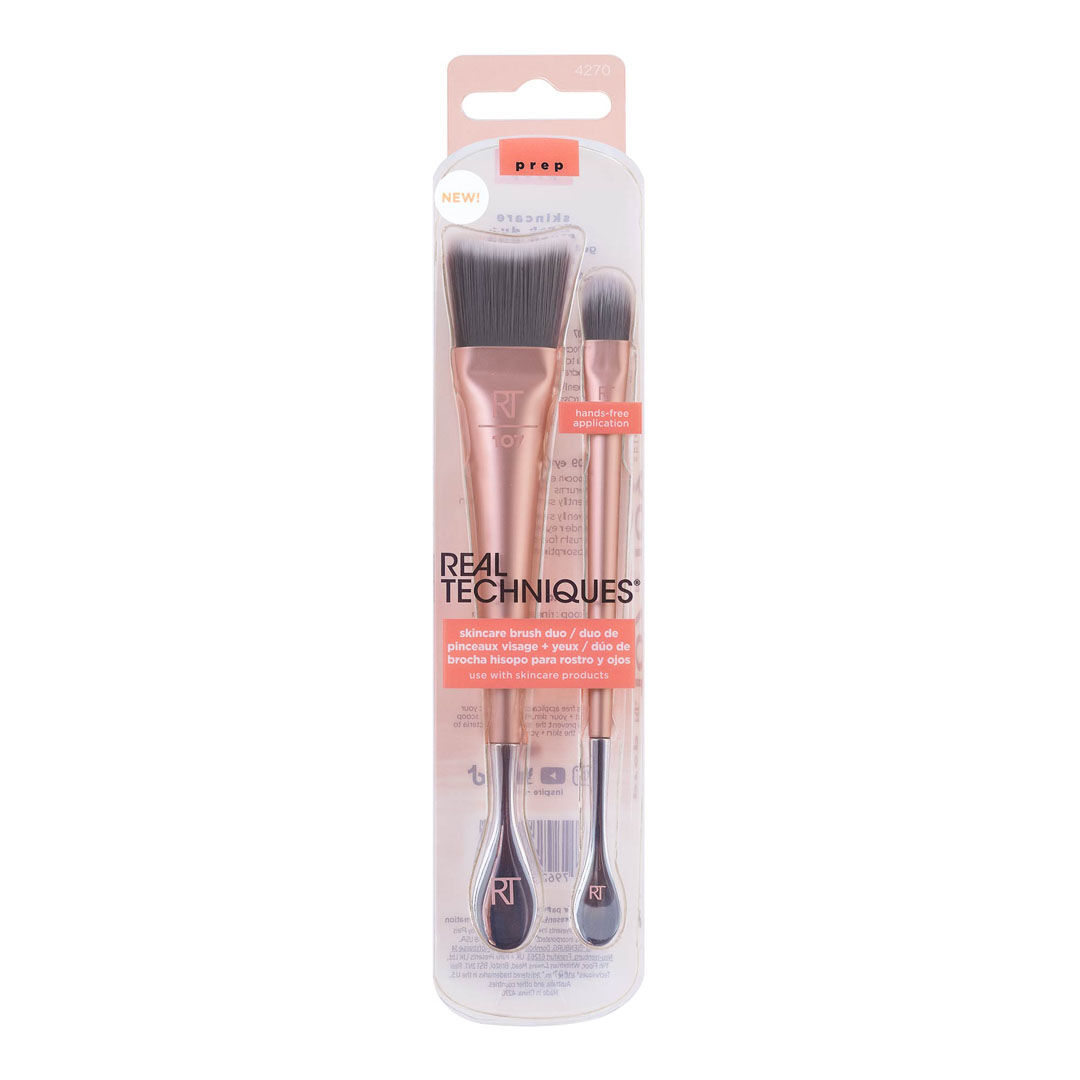 Skincare Brush Duo Set, Face & Eye - REAL TECHNIQUES -  - Imagem 2