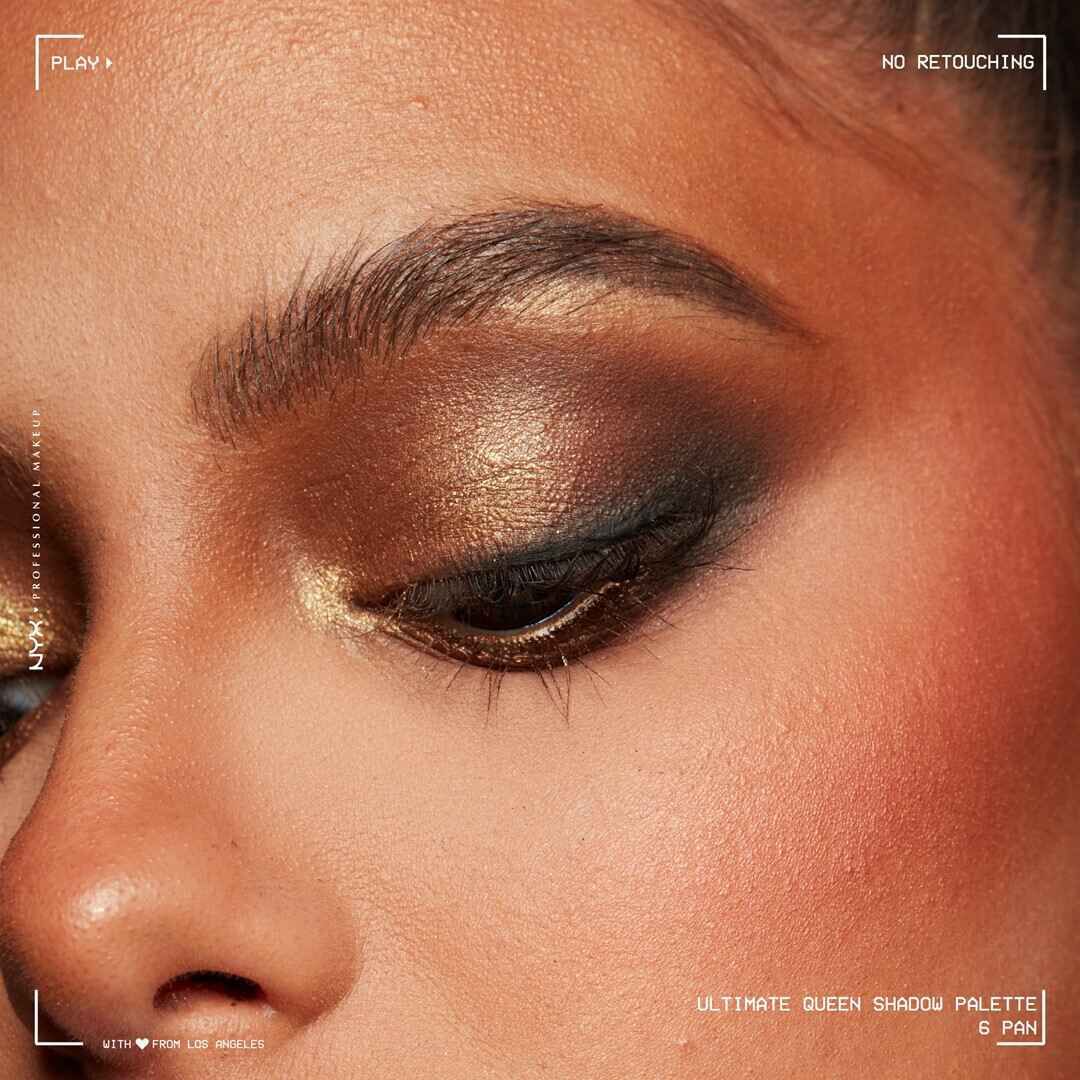 Shadow Palette  6 Tons - NYX Professional Makeup - Ultimate Queen - Imagem 2