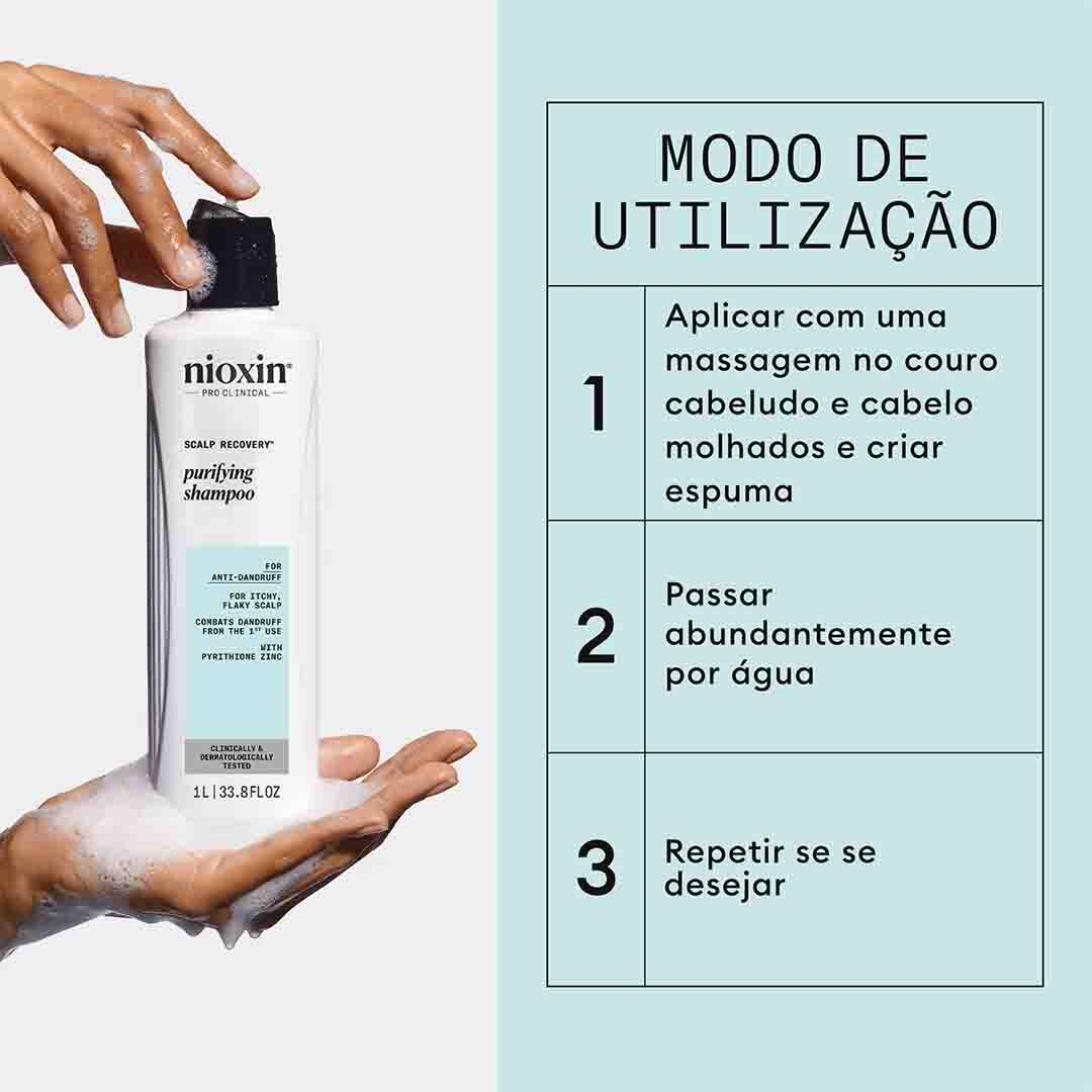 Nioxin Recuperação do Couro Cabeludo - Champô Anti-Caspa - Nioxin - Scalp Recovery - Imagem 6
