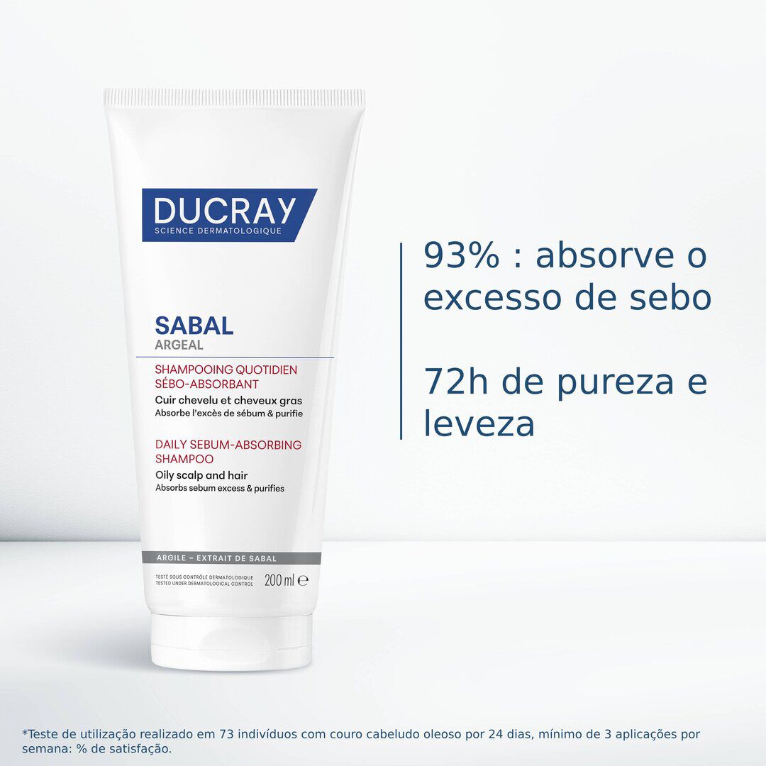 Ducray Sabal Argeal Champô Diário Seboabsorvente 200ml - DUCRAY -  - Imagem 16