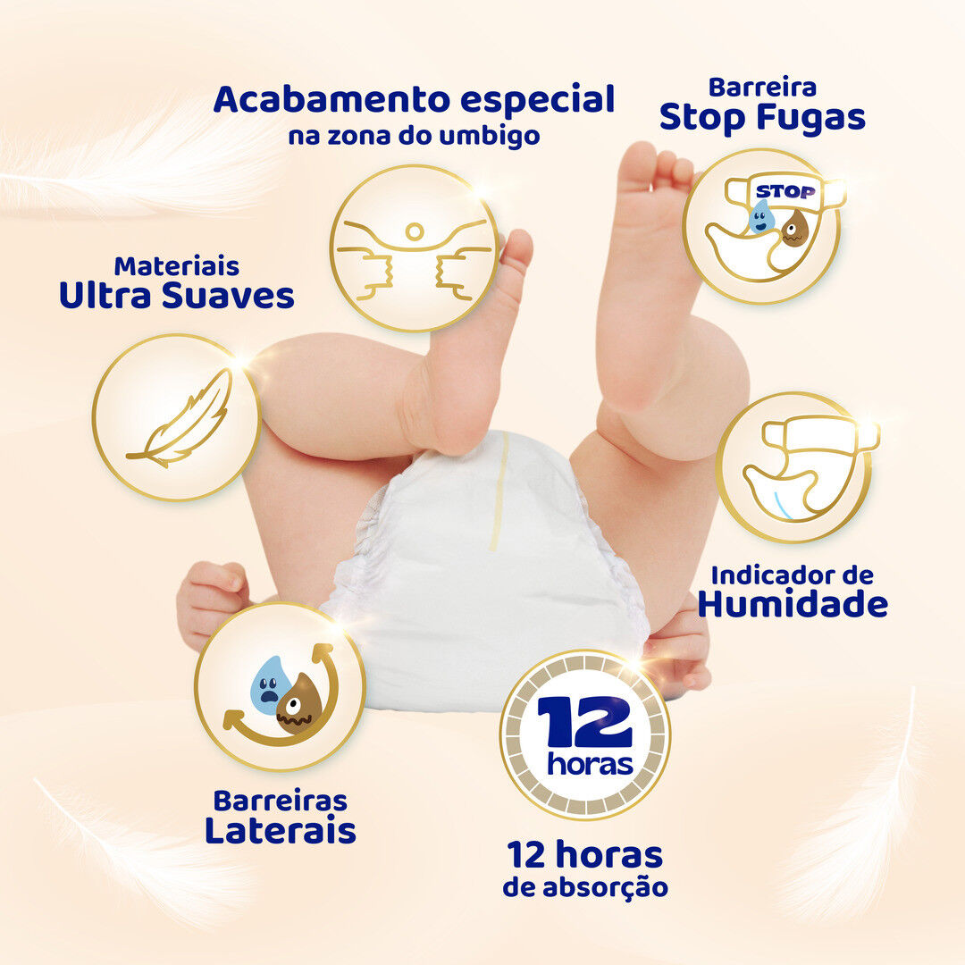 Fraldas Sensitive Tamanho 1 (2kg-5kg) - DODOT -  - Imagem 3