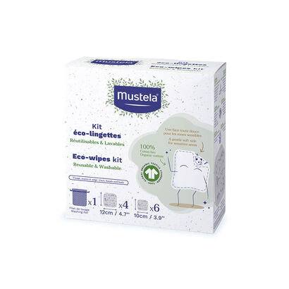 Kit Toalhetes Eco Reutiliz&aacute;veis 10 Unidades - MUSTELA -  - Imagem