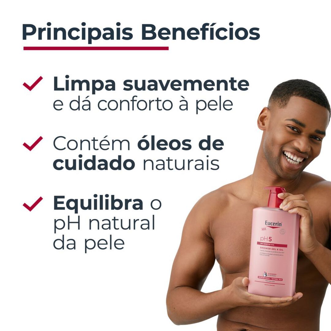 pH5 Gel & &Oacute;leo de Duche - EUCERIN -  - Imagem 5