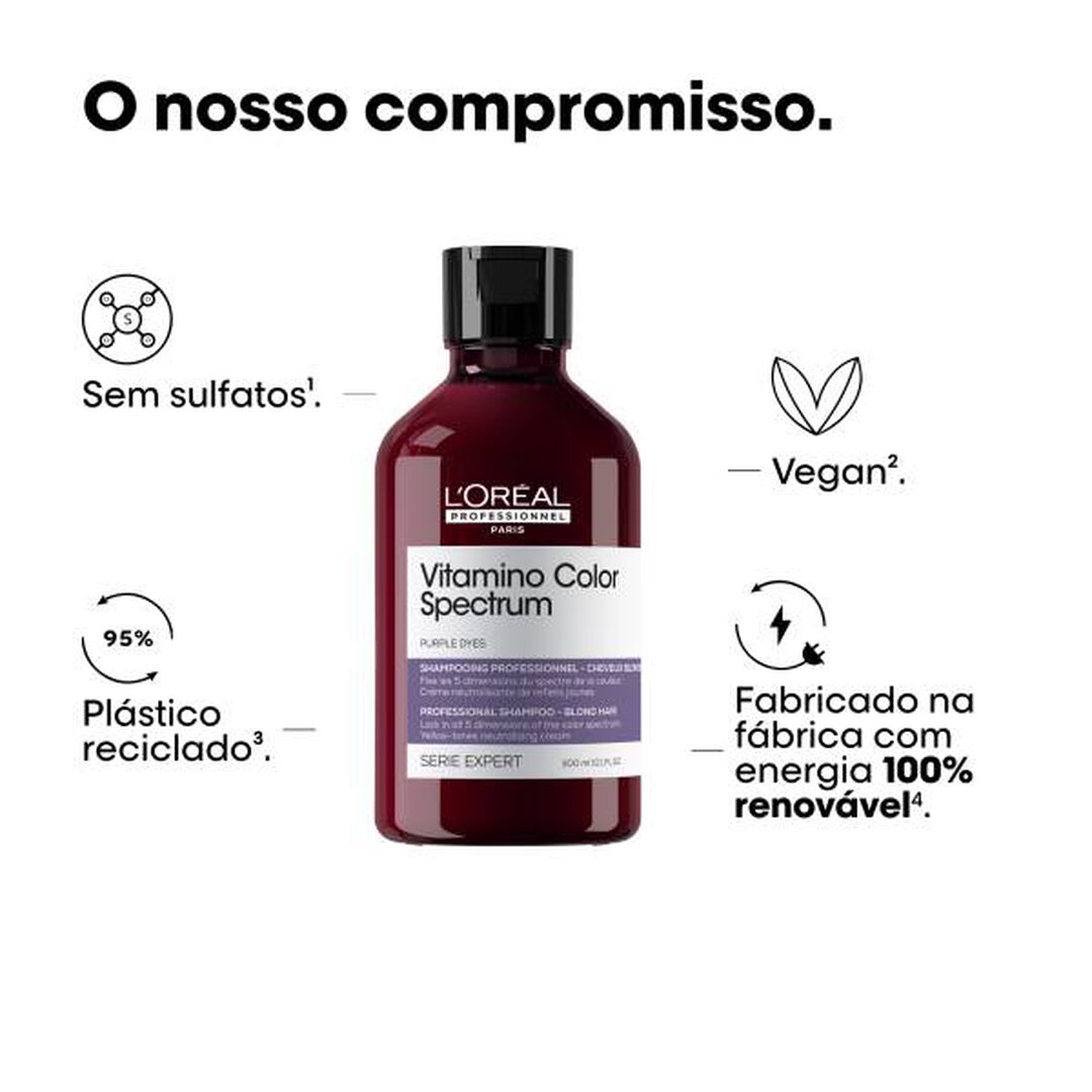 L'Oréal Professionnel Serie Expert Shampoo Violeta - L'ORÉAL PROFESSIONNEL - Vitamino Color Spectrum - Imagem 6