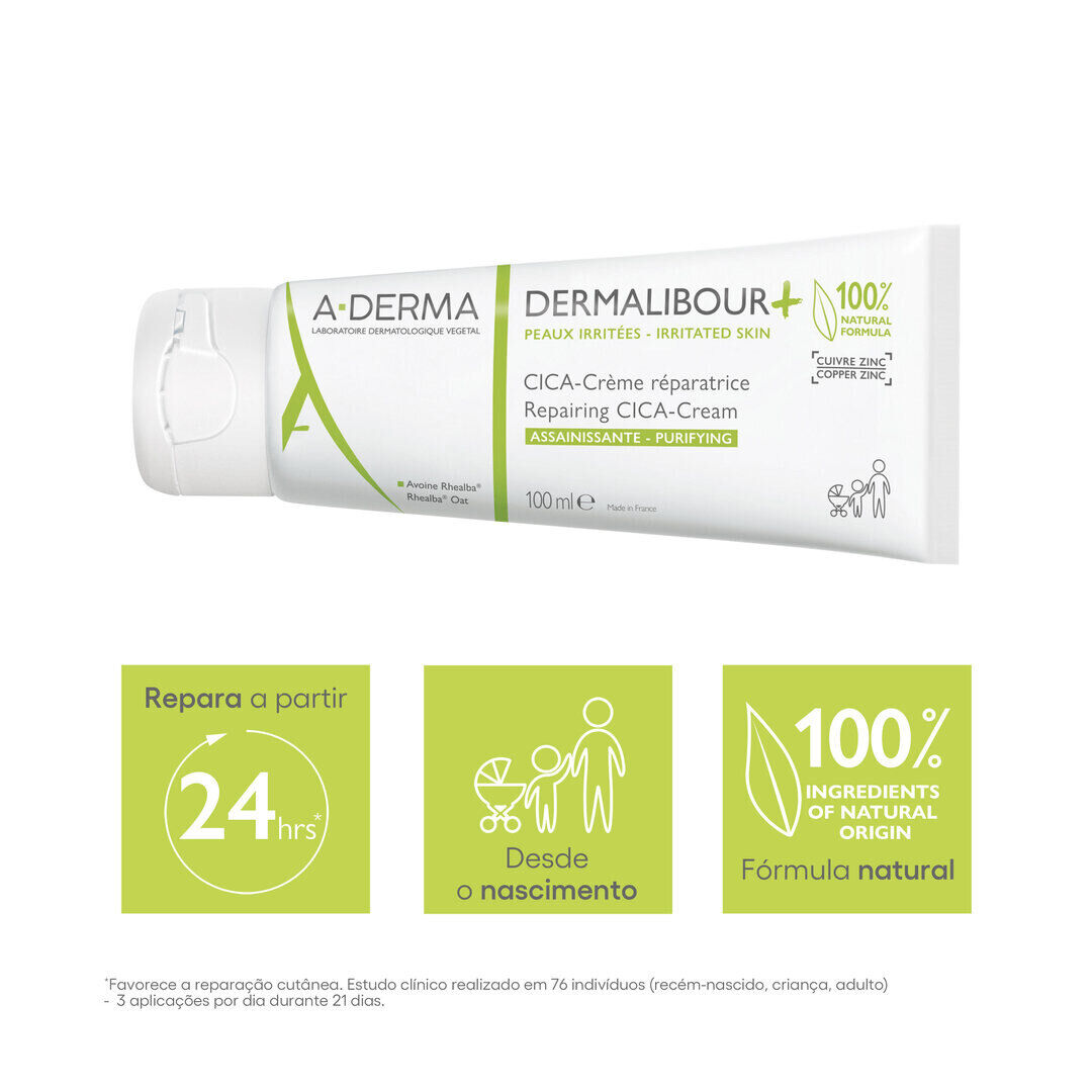 Dermalibour + - Creme reparador purificante CICA - A-DERMA -  - Imagem 2