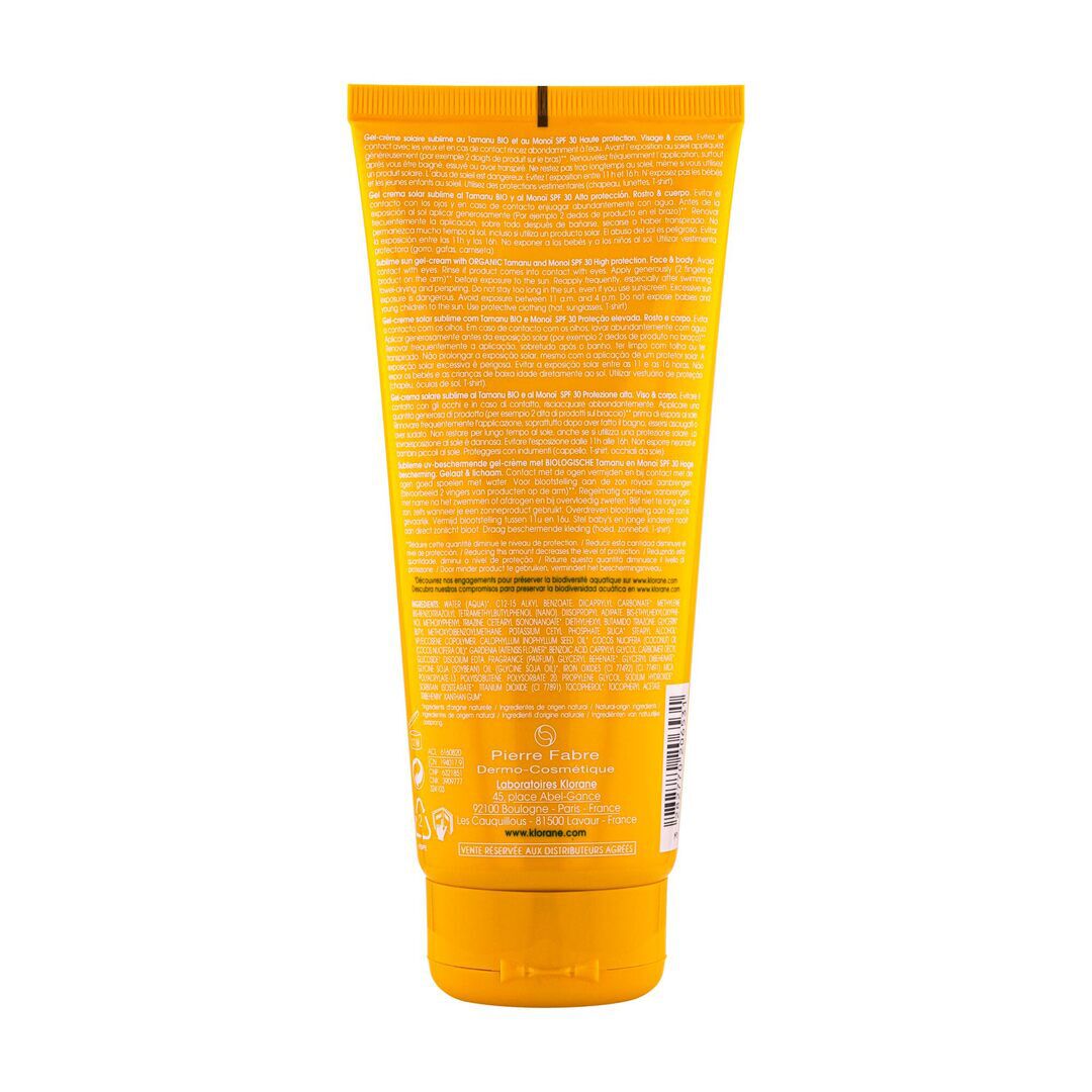 Protetor Solar Gel-Creme Sublimador FPS30 - KLORANE -  - Imagem 2