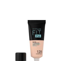 FIt Me Matte + Poreless Foundation, 128 - Warm Nude, hi-res