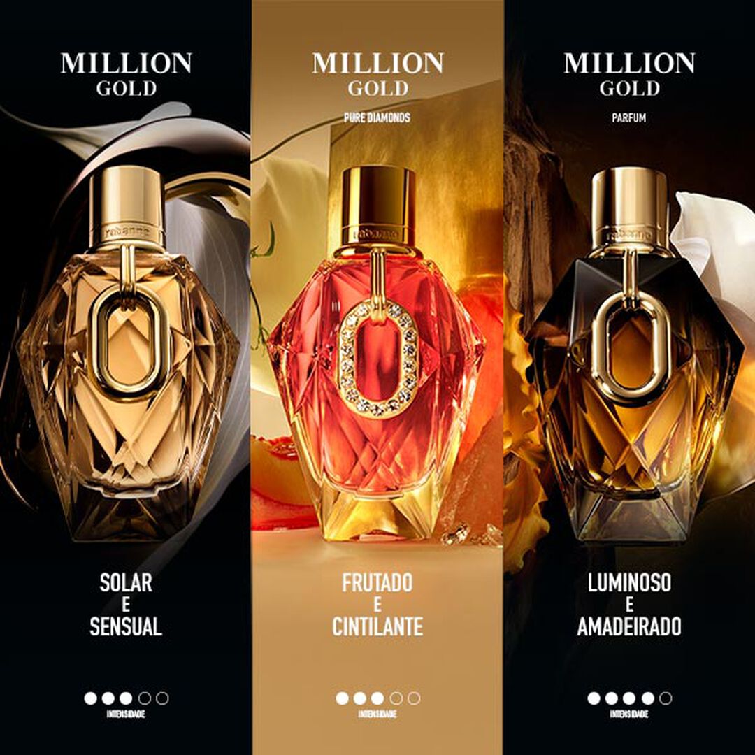 Pure Diamonds Eau de Parfum - RABANNE - Million Gold for Her - Imagem 3