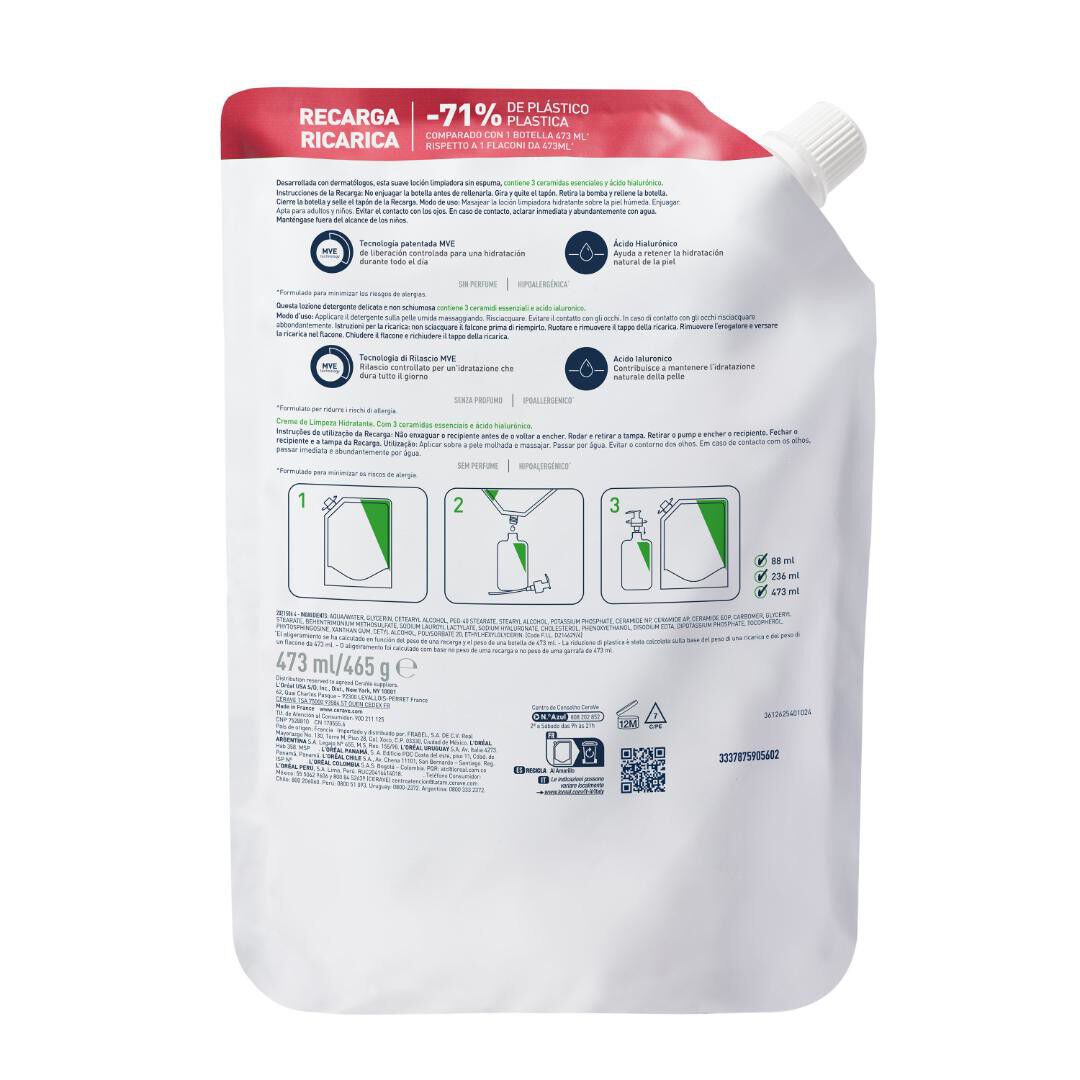 CeraVe Recarga Creme de Limpeza Hidratante - CERAVE -  - Imagem 2