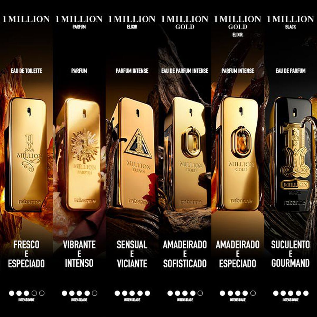 Black Eau de Parfum - RABANNE - 1 MILLION - Imagem 5
