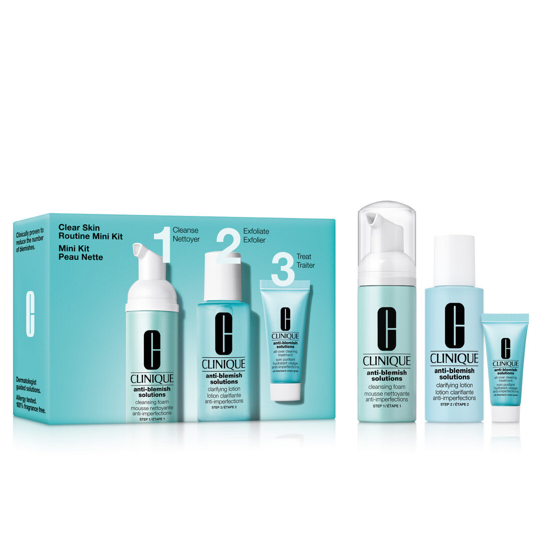 Clear Skin Routine Mini Kit - CLINIQUE - Anti-Blemish Solutions - Imagem 1