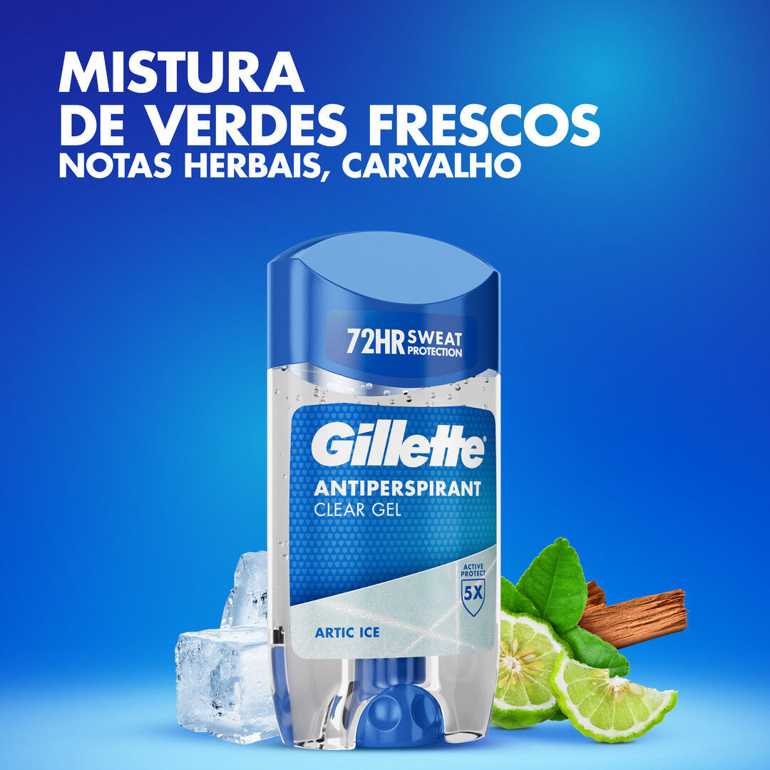 Desodorizante Stick Clear Gel Arctic Ice - GILLETTE -  - Imagem 5