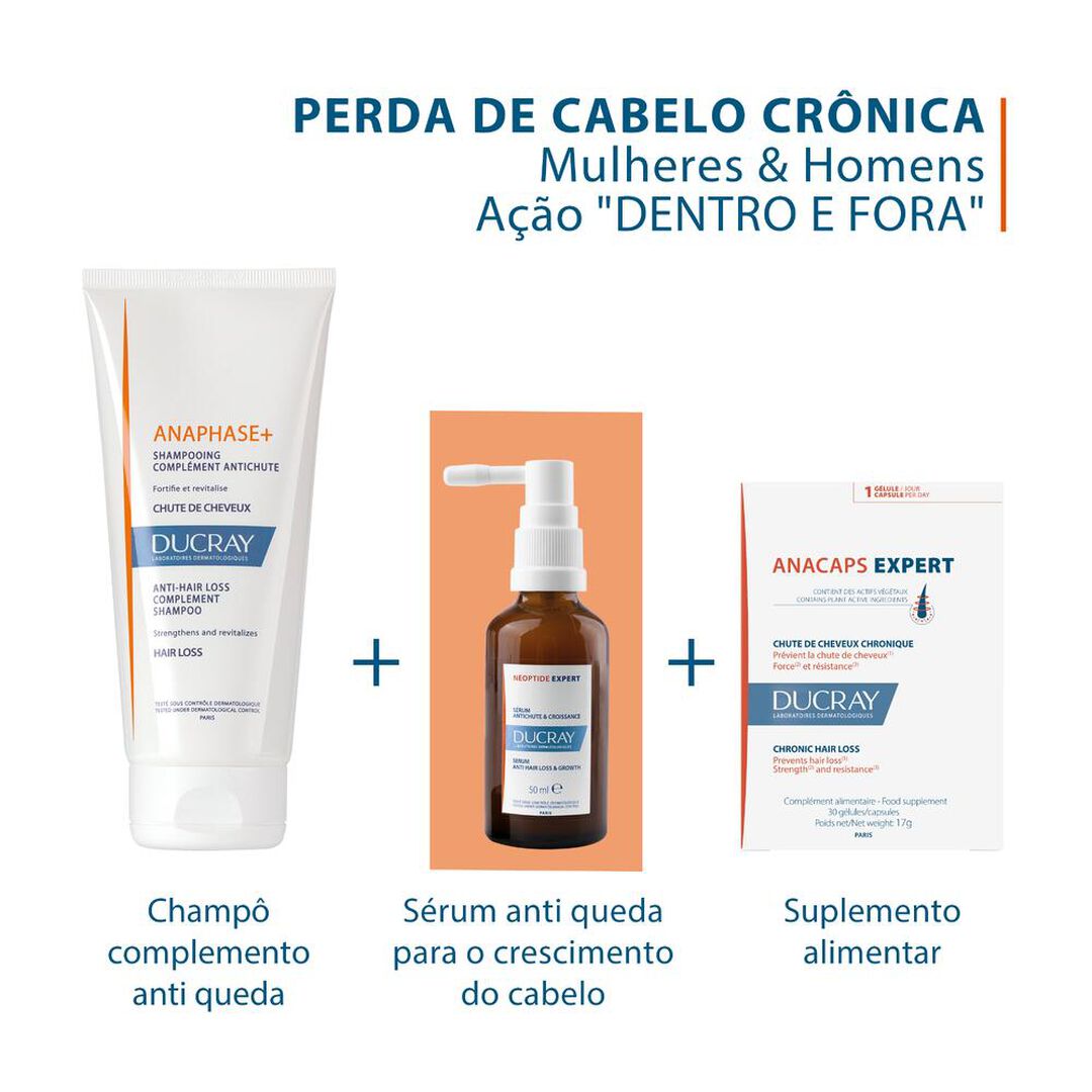 C&aacute;psulas Queda Cabelo Cr&oacute;nica Anacaps Expert - DUCRAY -  - Imagem 5