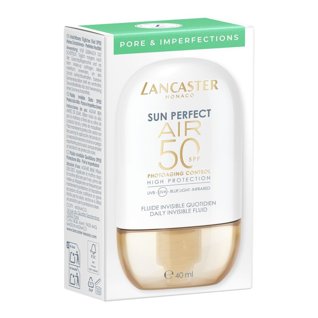 AIR Daily Invisible Fluid SPF50 Pore & Imperfections - LANCASTER - Sun Perfect - Imagem 3