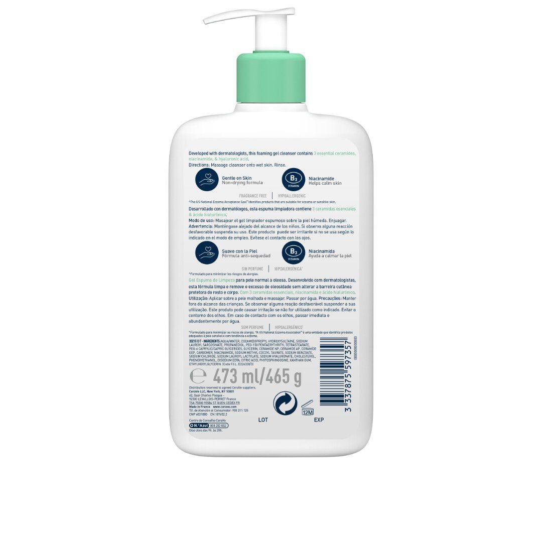 Gel Espuma de Limpeza - CERAVE -  - Imagem 2