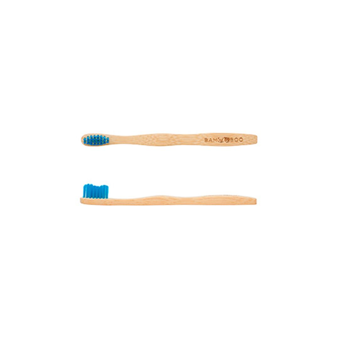 Toothbrush Kid Soft Blue - The Bam & Boo Toothbrush - The Bamboo Toothbrush - Imagem 2