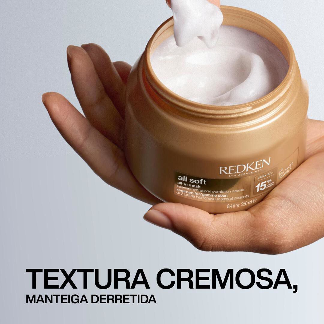 All-In M&aacute;scara Hidrata&ccedil;&atilde;o Intensa - Redken - All Soft - Imagem 4
