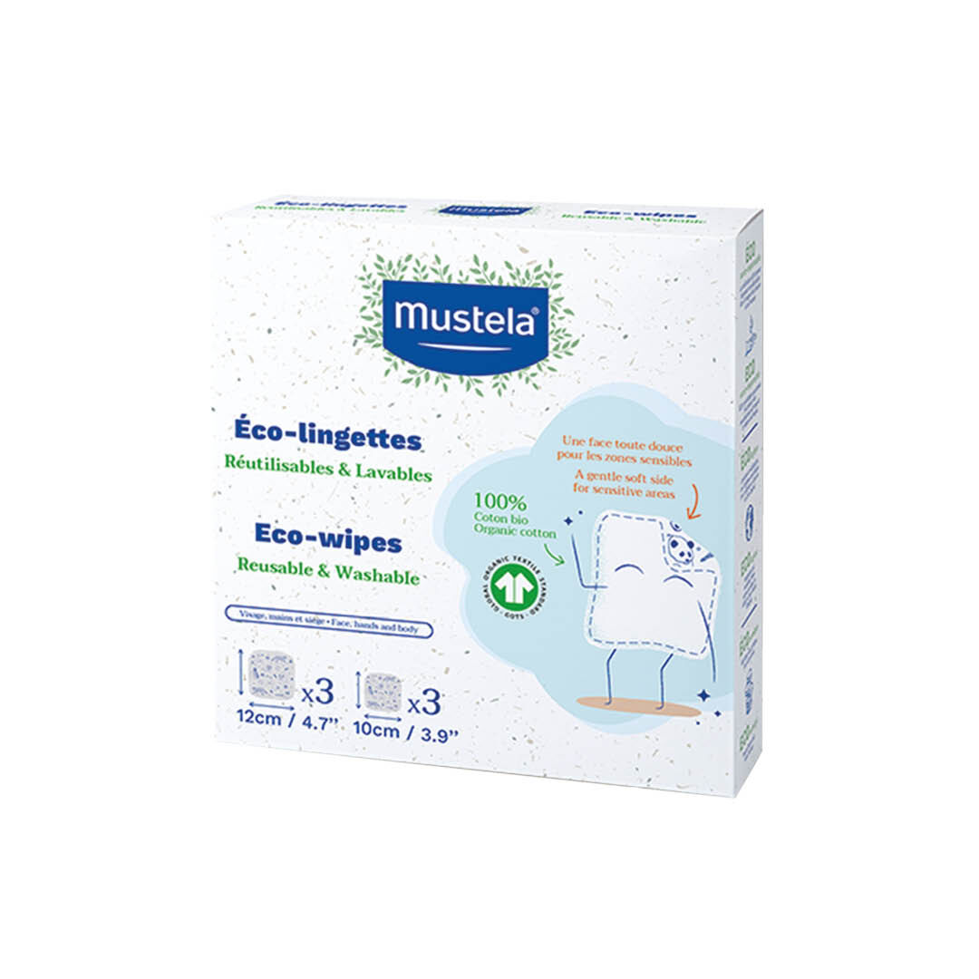 Toalhetes Eco Reutilizáveis Refillx6 - MUSTELA -  - Imagem 1