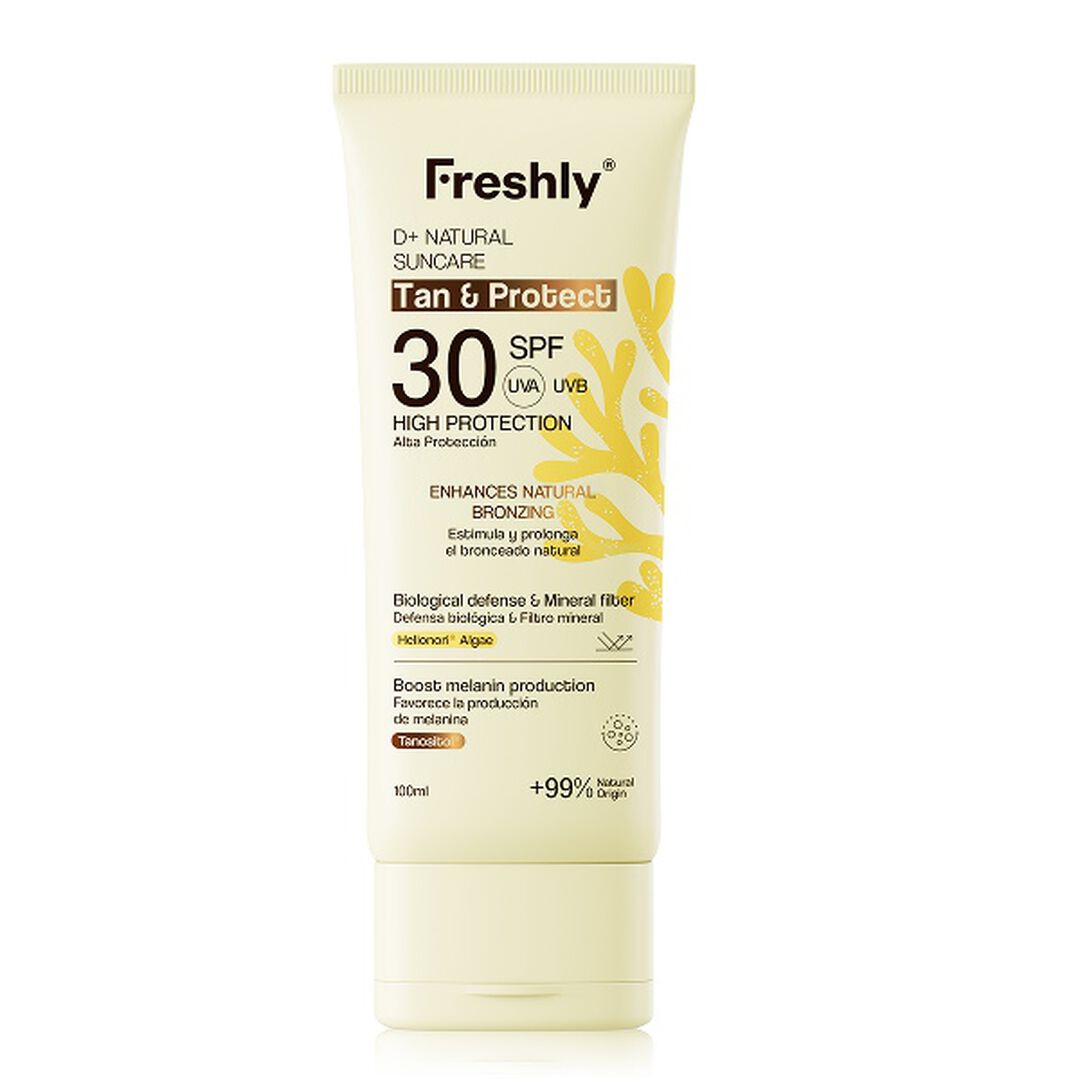 D+ Natural Suncare Tan & Protect SPF30 - FRESHLY -  - Imagem 1
