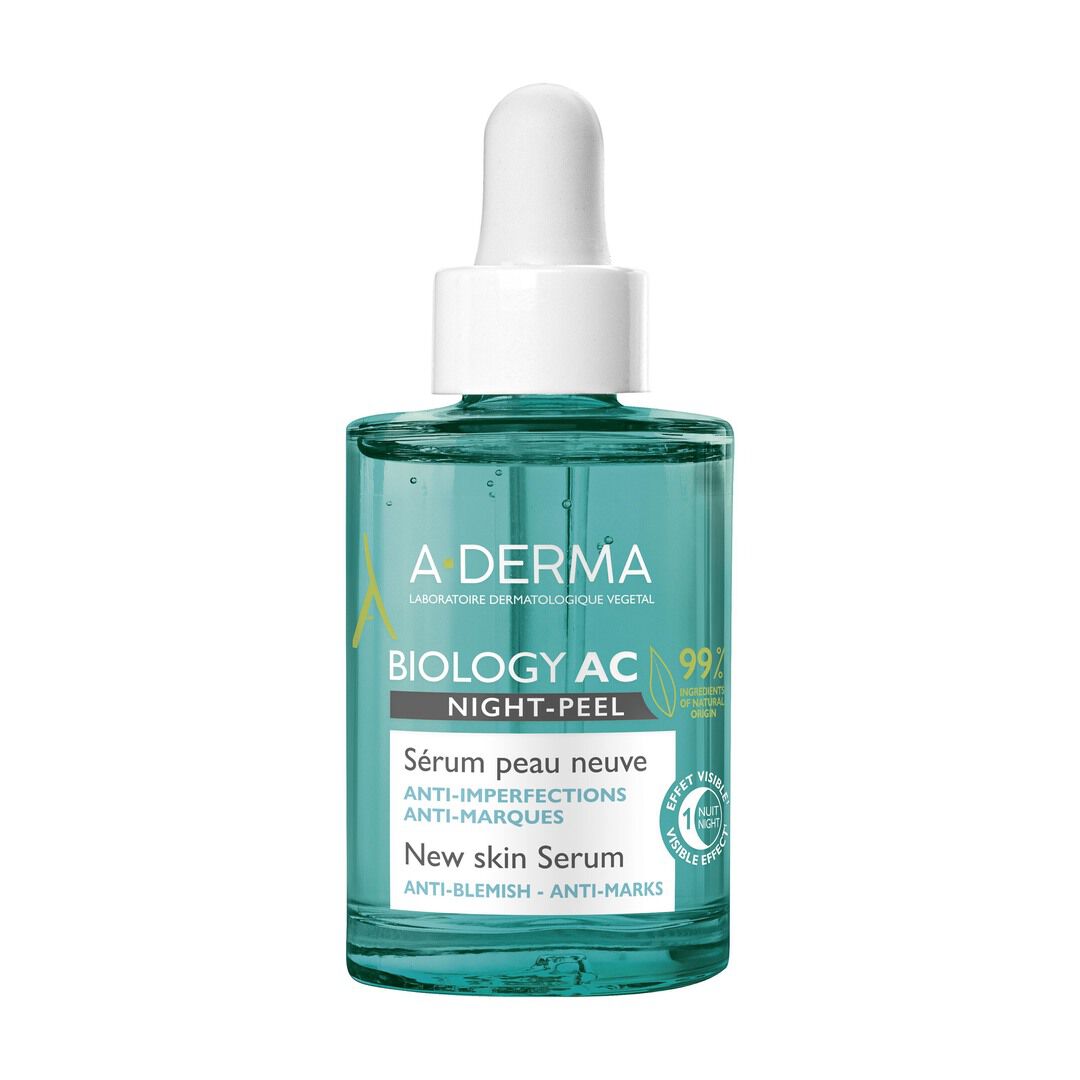 Biology AC Nigth Peel S&eacute;rum Esfoliante - A-DERMA -  - Imagem 1
