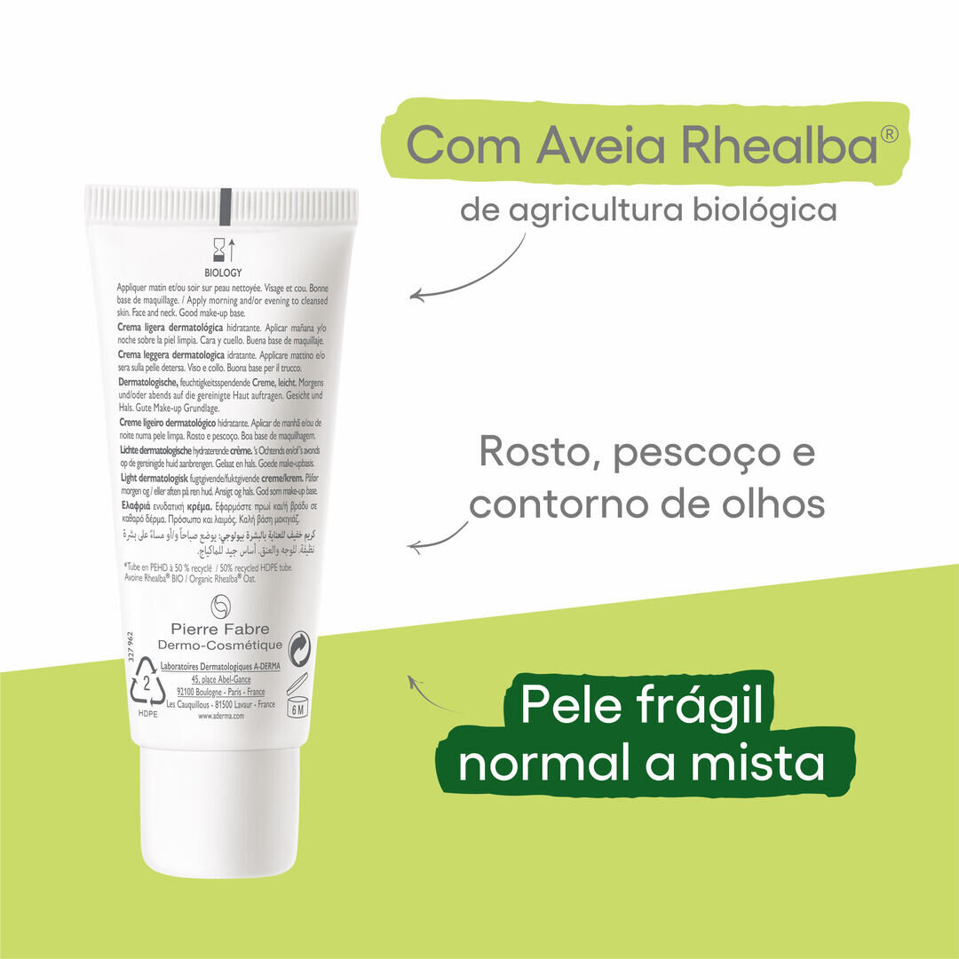 Biology Creme Ligeiro Hidratante - A-DERMA -  - Imagem 4