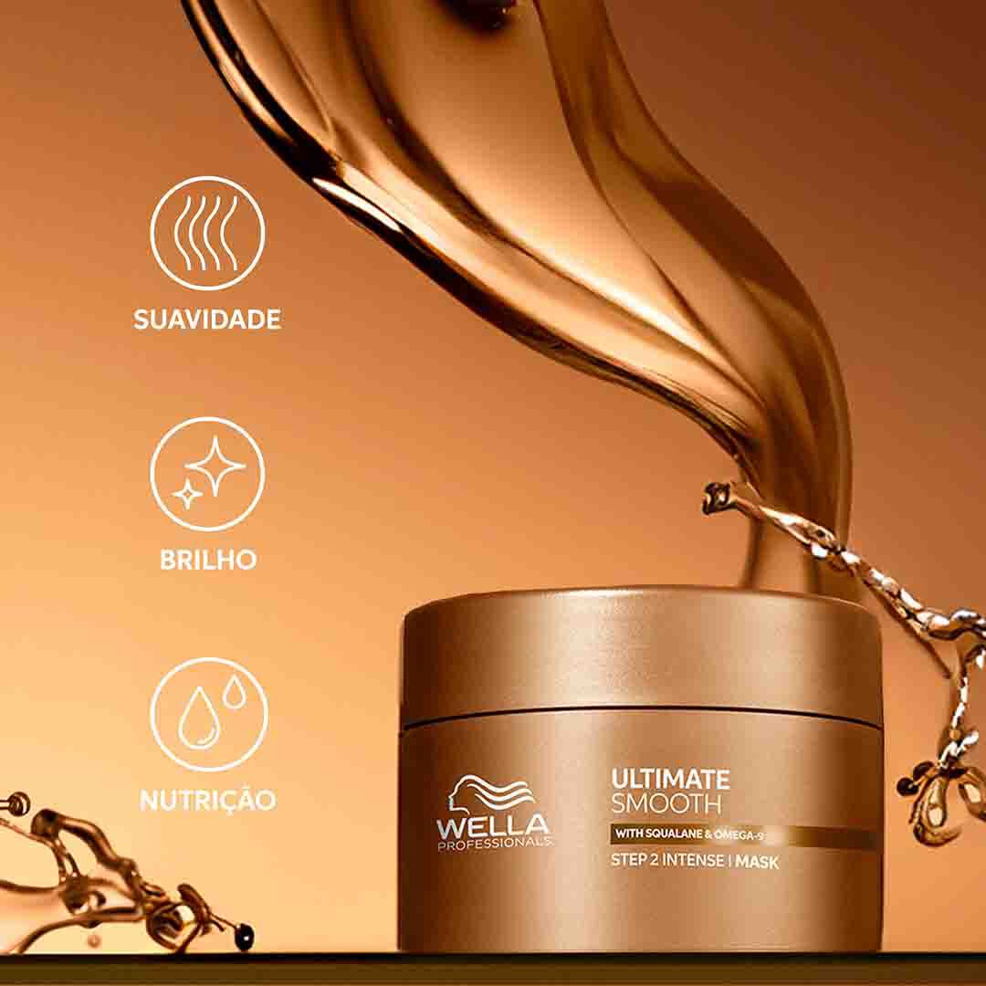 Ultimate Smooth - Máscara Nutritiva e Anti-Frizz - WELLA HAIR CARE - Ultimate - Imagem 7