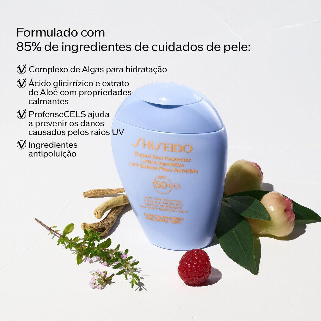 Expert Sun Lotion Sensitive SPF 50+ - SHISEIDO - GLOBAL SUNCARE - Imagem 3