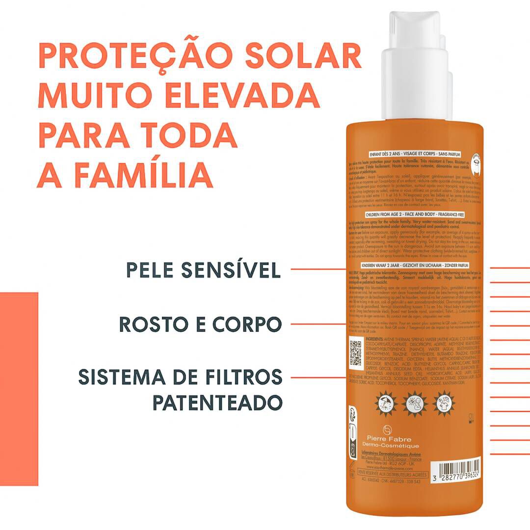 Protetor Solar Spray Corpo Crian&ccedil;a e Fam&iacute;lia SPF50+ - AVENE -  - Imagem 6