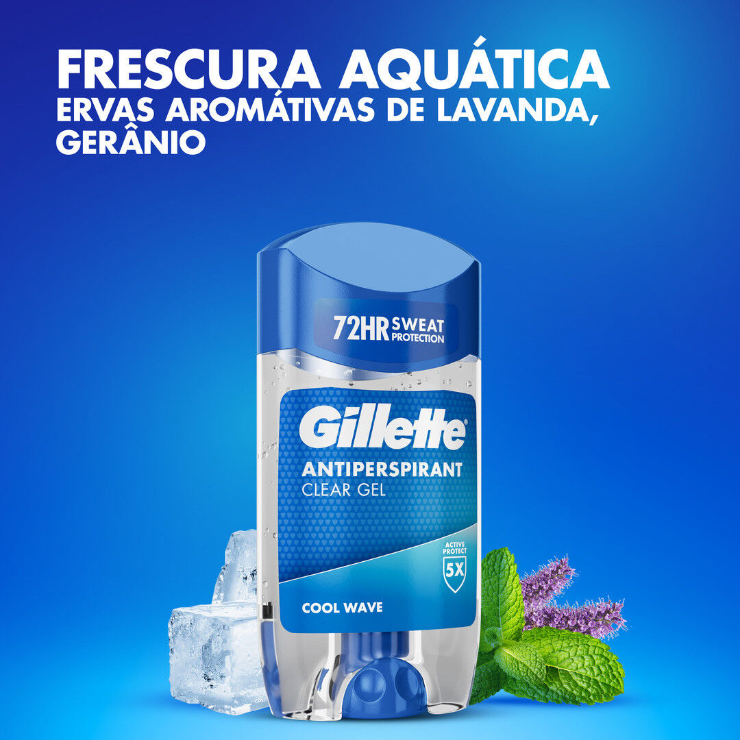 Desodorizante Stick Clear Gel Cool Wave - GILLETTE -  - Imagem 3