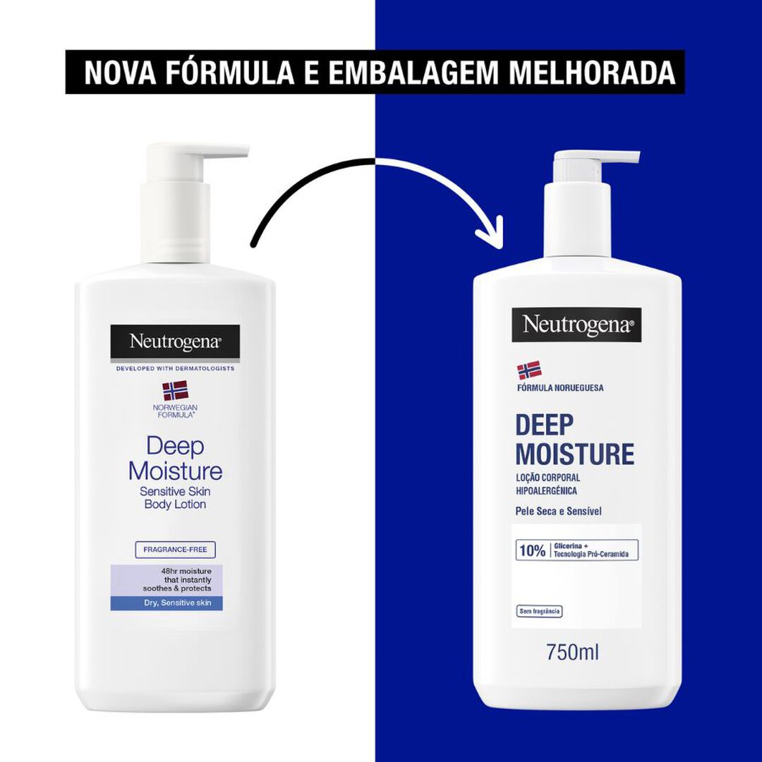 Corpo Hidratação Profunda Loção Hipoalergénica - NEUTROGENA -  - Imagem 3