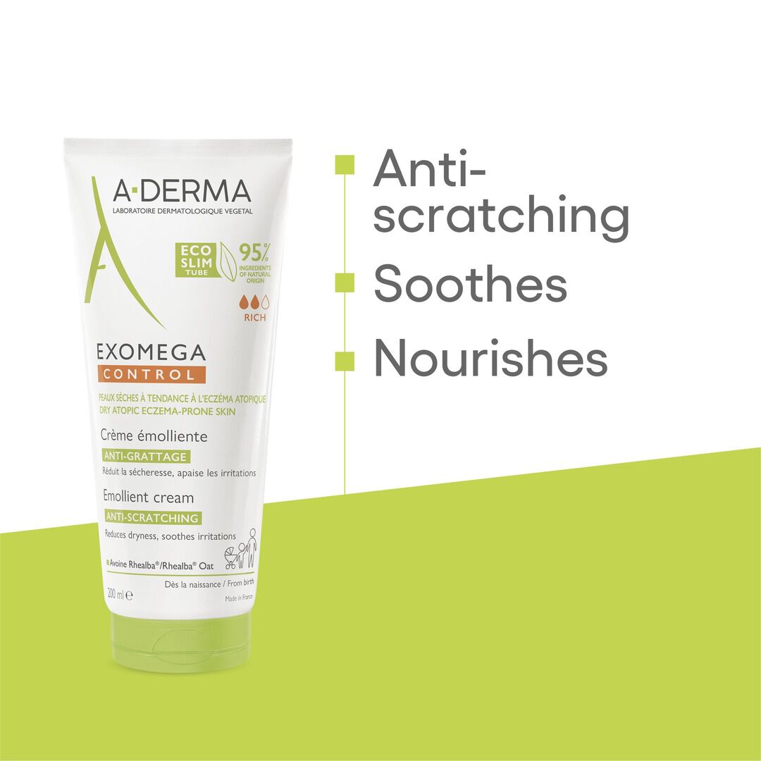 Exomega Control - Creme Emoliente Antiprurido - A-DERMA -  - Imagem 3