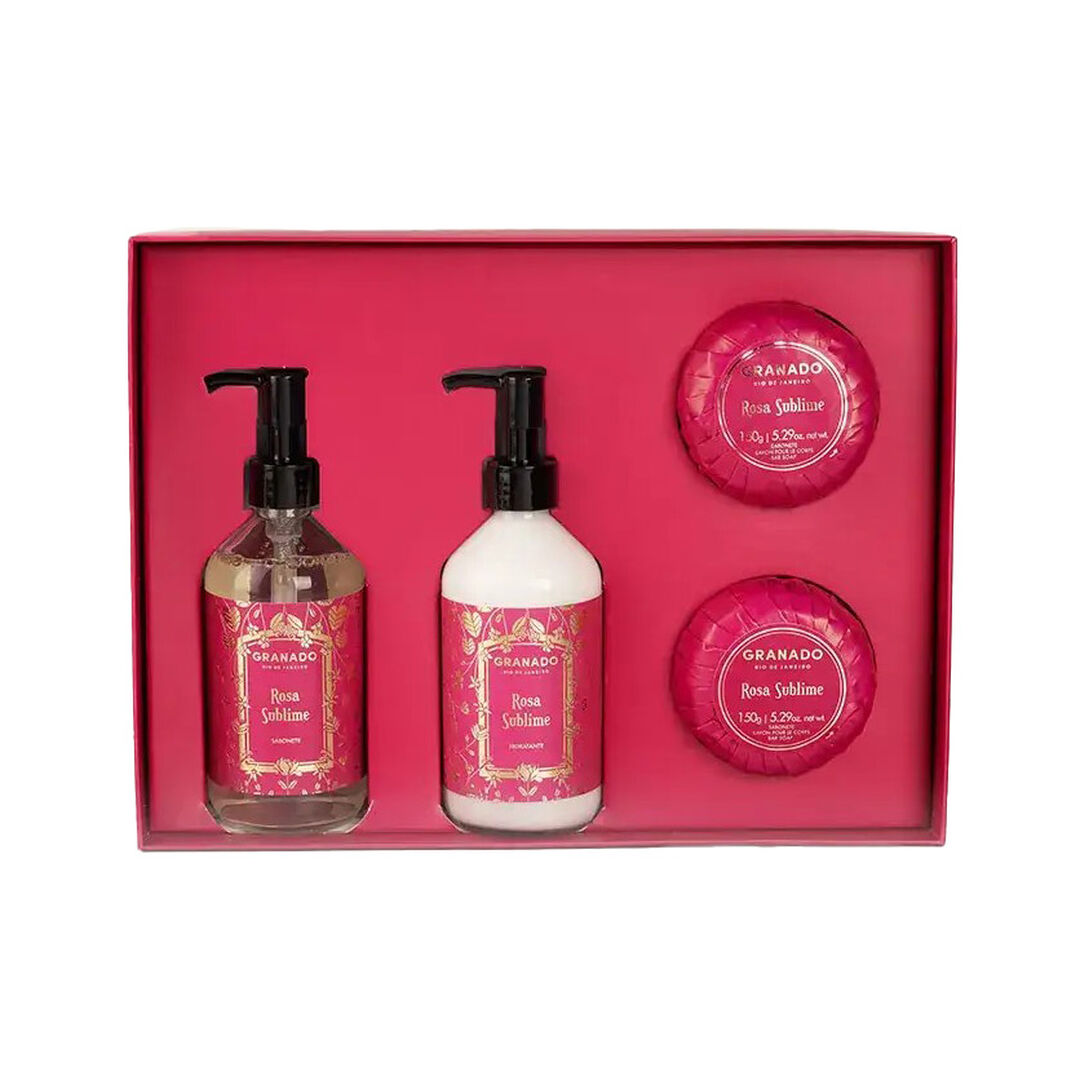 Kit Sabonetes & Hidratante Rosa Sublime - Granado - Rosa Sublime - Imagem 1