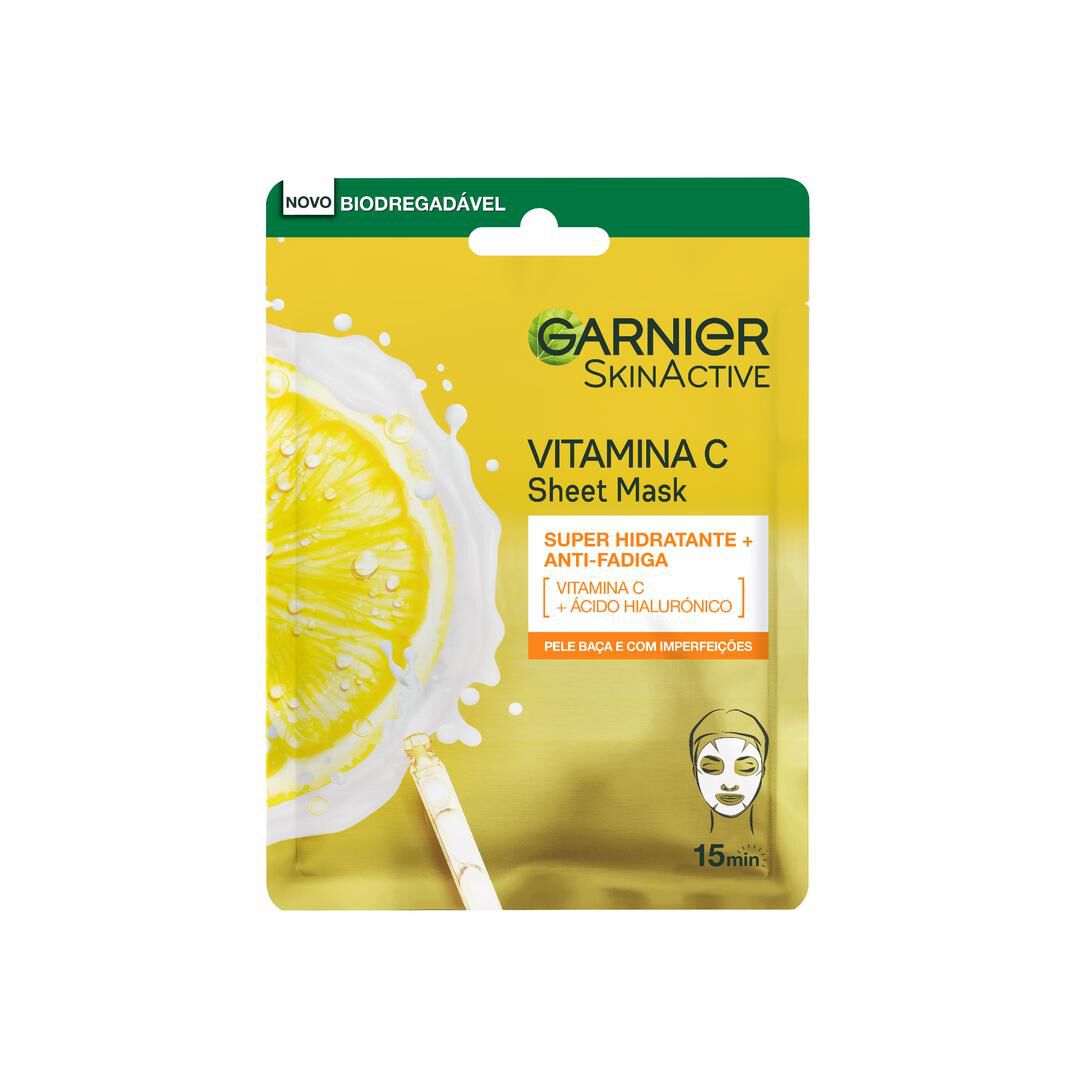 SkinActive Máscara de Tecido Vitamina C - GARNIER -  - Imagem 1