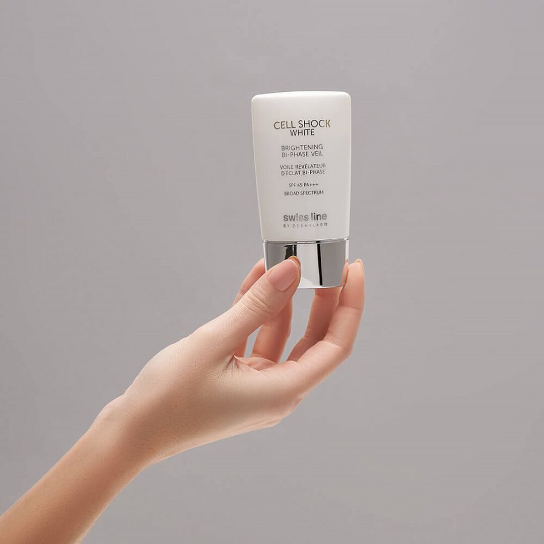 Brightening Bi-Phase Veil SPF45 - Swiss Line - Cell Shock White - Imagem 4