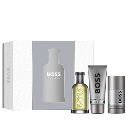 Boss Bottled EDT 100ml + Déo Stick 75ml + SG 100ml - HUGO BOSS - Boss Bottled - Imagem