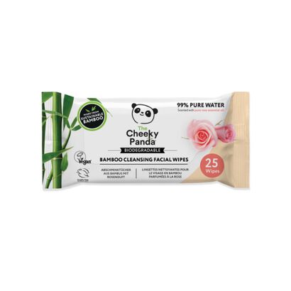 Toalhitas Desmaquilhantes 100% Bambu Orgânico Rosa - CHEEKY PANDA -  - Imagem