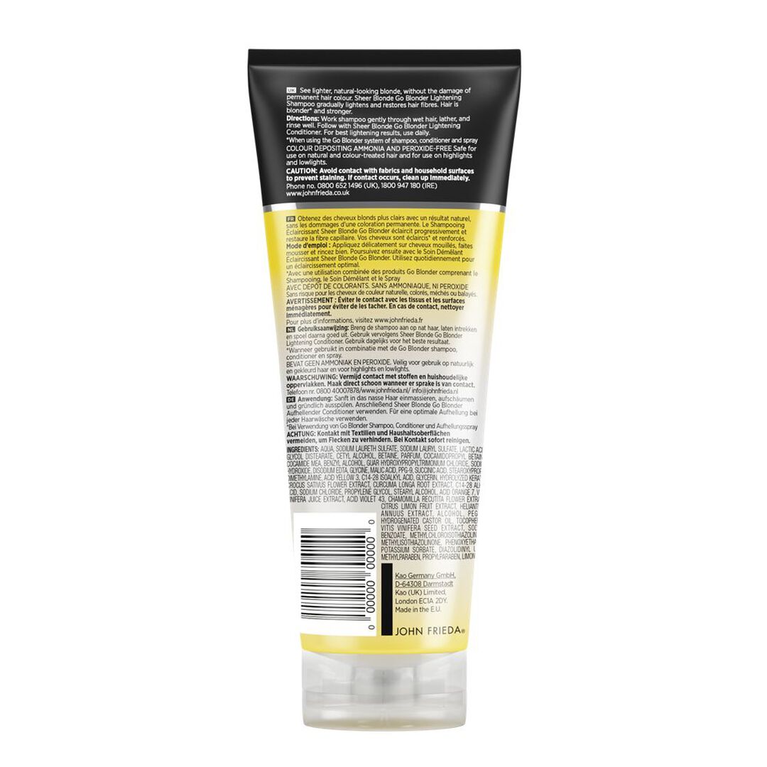 Champô aclarante cabelos louros - John Frieda - Go Blonder - Imagem 2