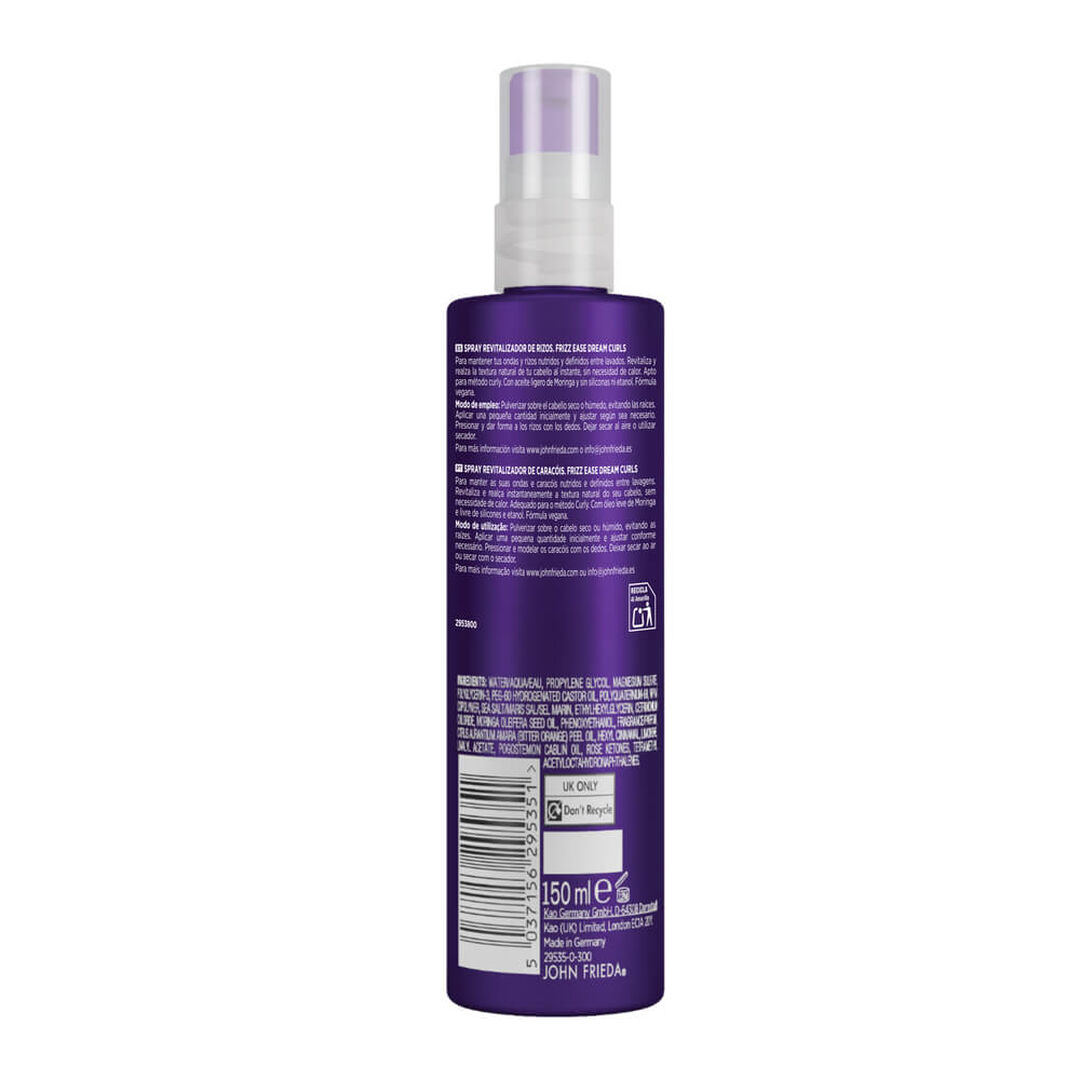 Spray Revitalizador de Caracóis - John Frieda - Frizz Ease - Imagem 3