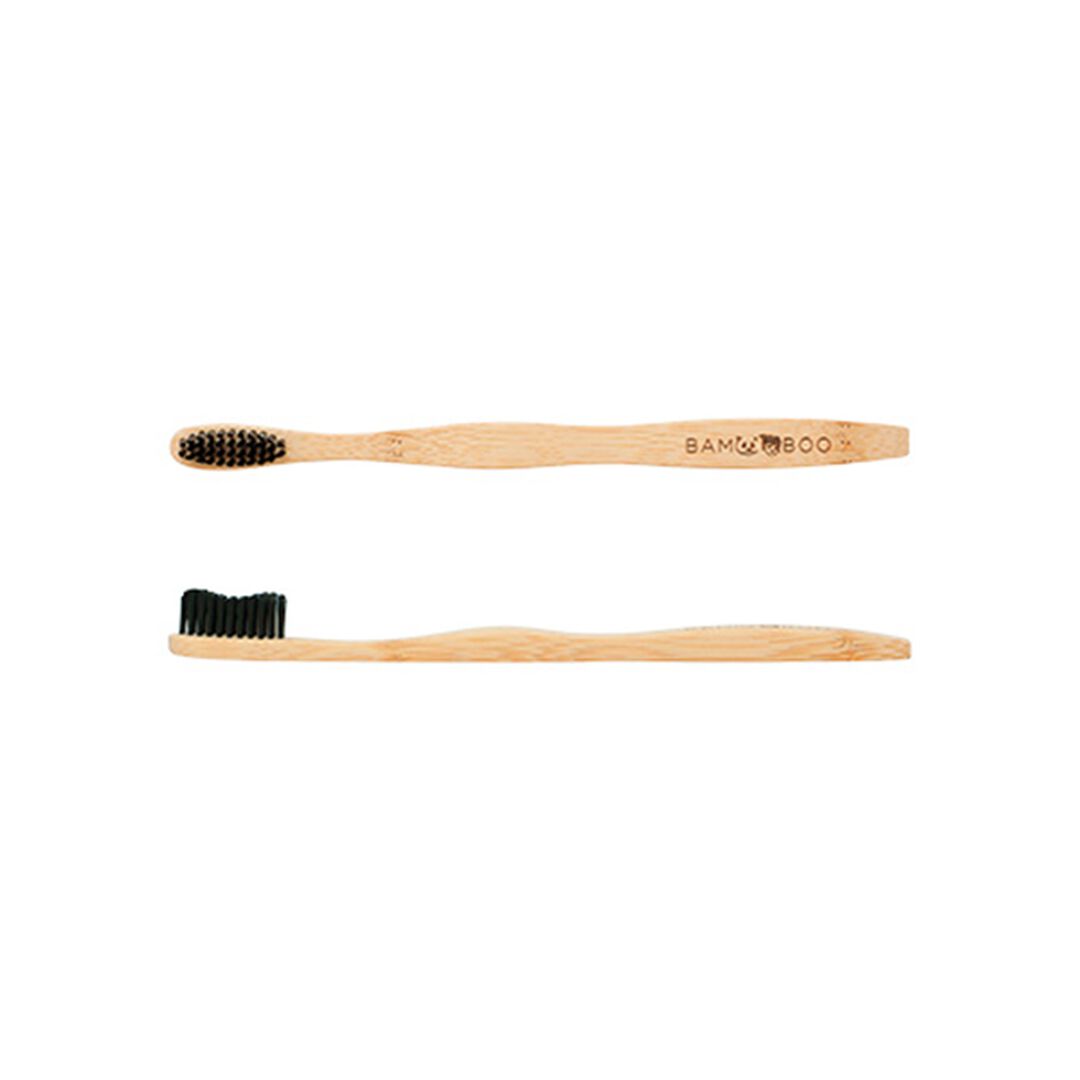 Toothbrush Adult Medium Black - The Bam & Boo Toothbrush - The Bamboo Toothbrush - Imagem 2