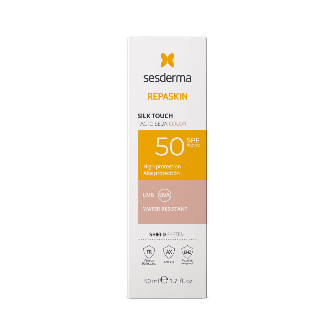 Repaskin Fotoprotetor Facial SPF50 Toque Seda com Cor - SESDERMA -  - Imagem 3