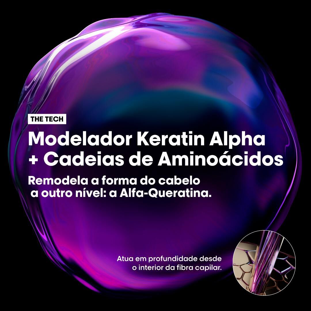 Keratin Alpha Smooth Shampoo - Recarga - L'OR&Eacute;AL PROFESSIONNEL - SERIE EXPERT - Imagem 8
