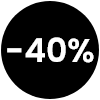 40% de desconto
