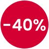 40% Desconto