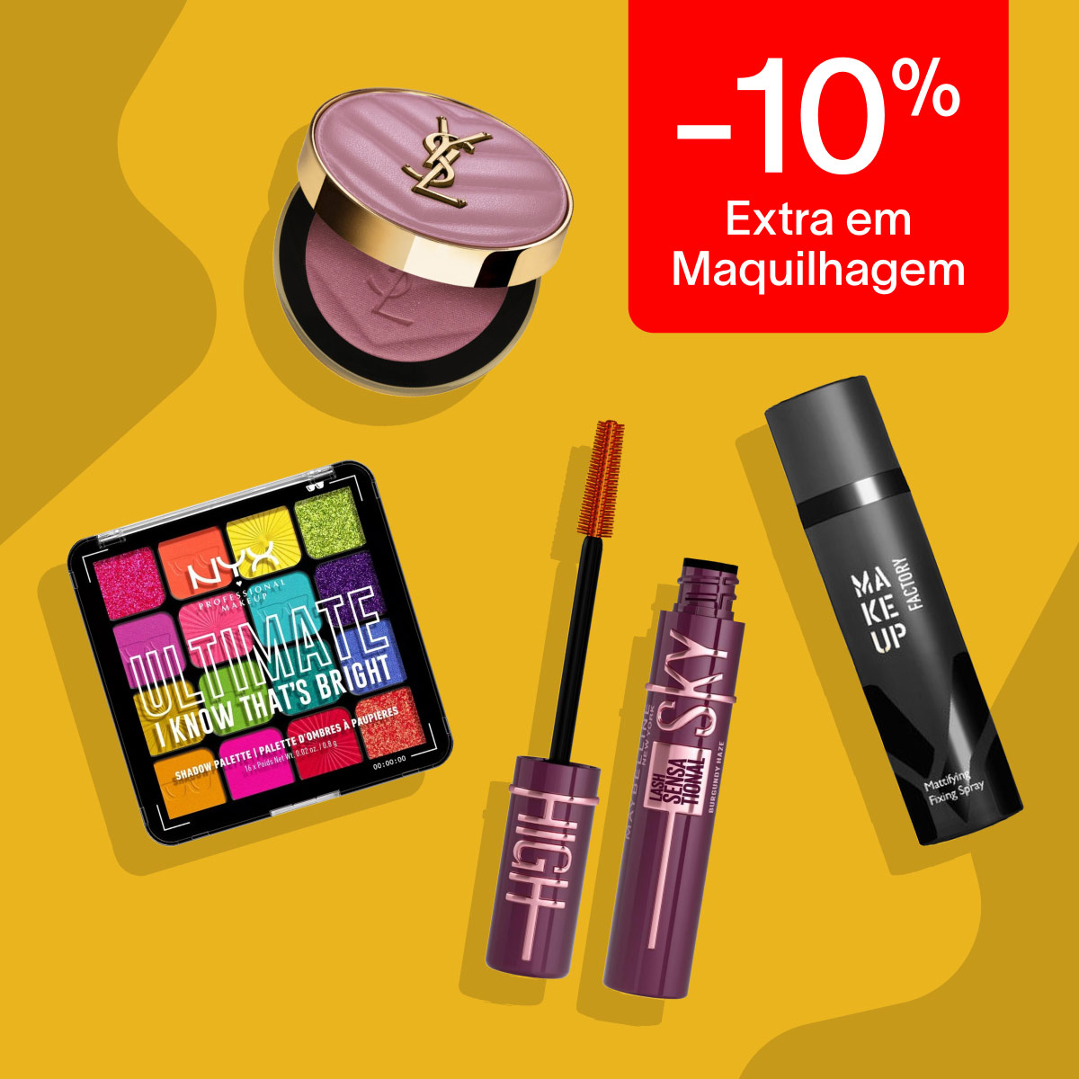 -10% maquilhagem