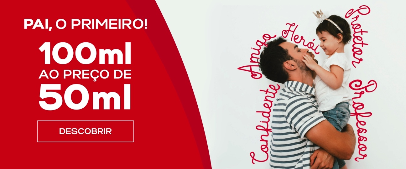 Perfumes de 100ml ao preço de 50ml - Dia do Pai