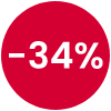 34% Desconto