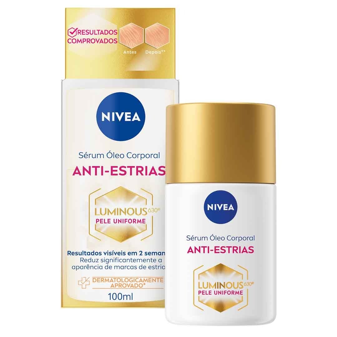 Nivea Sérum Óleo Corporal Luminous 630 Anti-Estrias, 100ml